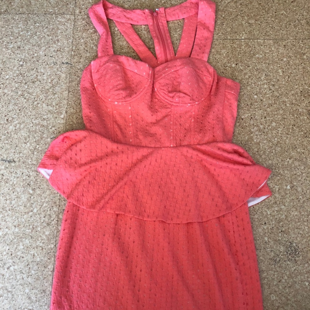 Beautiful coral cocktail dress